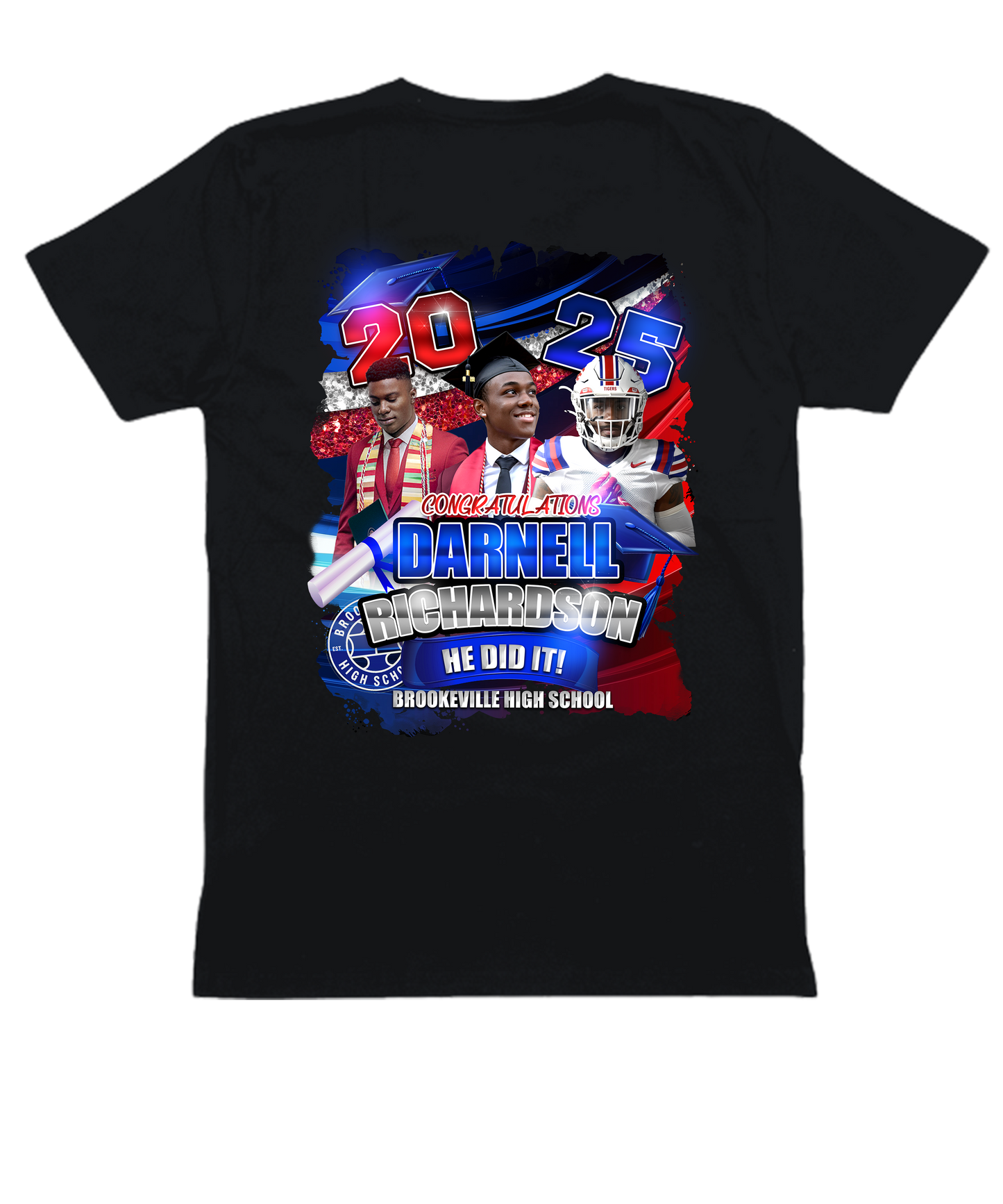 GRAD 2025 COLORED SHIRT (CENTER PRINT)