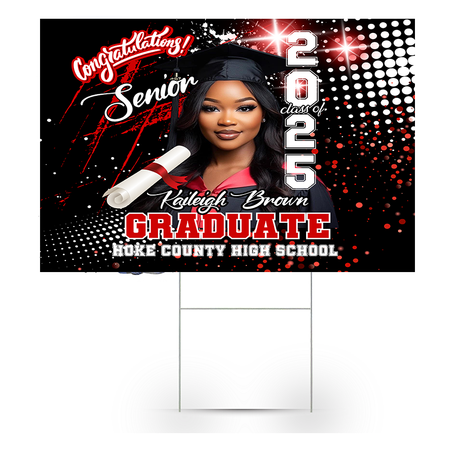 GRAD YARD SIGN