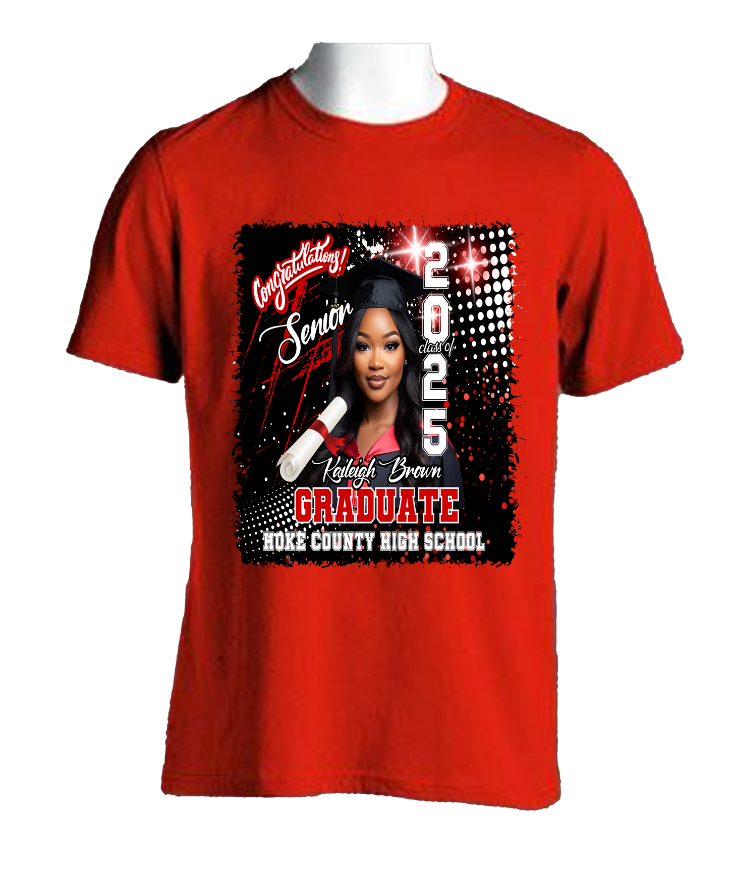 GRAD 2025 COLORED SHIRT (CENTER PRINT)